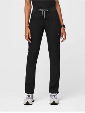FIGS Yola High-Rise Slim Scrub Pant Black Size XS